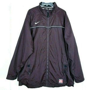 Vintage 90s Nike Team Sports Long Parka Jacket Men Size XL Full Zip
